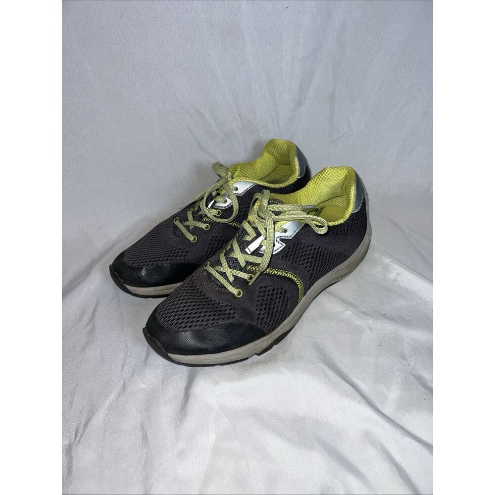 Vionic Emerald Shoes Womens Size 8 Gray Yellow Walking Sneakers Comfort